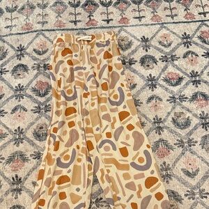 Rylee + Cru Earthy Tones Abstract Pants
